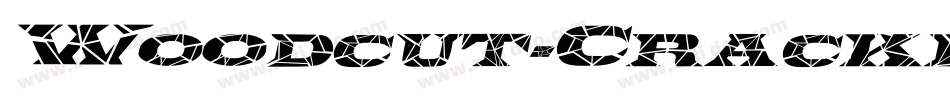 Woodcut-Cracked Italic字体转换